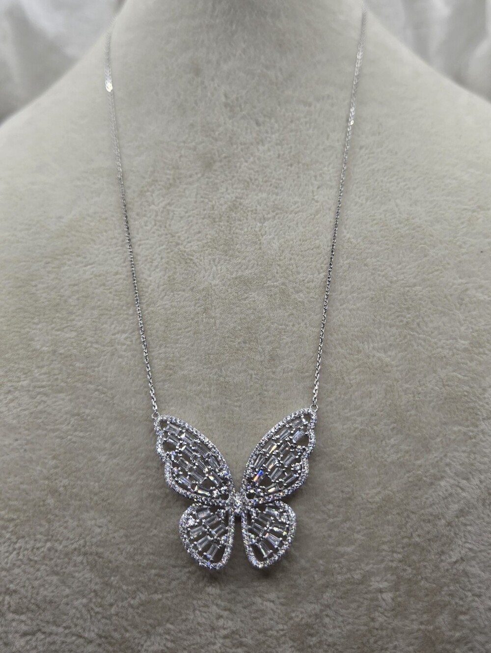 Freida Rothman "Vault" CZ Butterfly Pendant 16"
